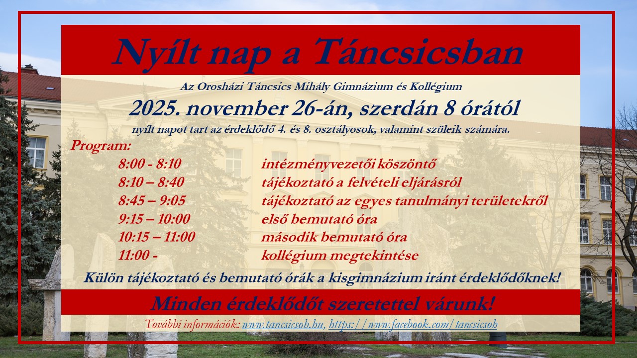 Nyilt napok 2025 11 26